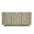 thumbnail image 1 of Modrest Auer - Mid-Century Modern Cream Ash + Gold Buffet, 1 of 10