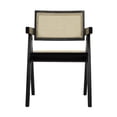 thumbnail image 1 of Modrest Aurora Modern Rattan and Wenge Folding Dining Arm Chair, 1 of 2