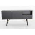 thumbnail image 1 of Modrest Billy Modern Black Oak & Gold Buffet, 1 of 4