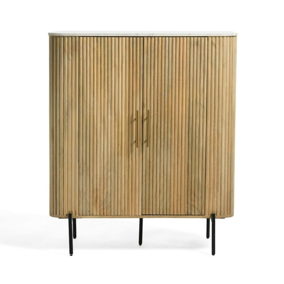 Modrest - Cambridge White Marble & Mango Tall Buffet