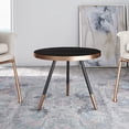 thumbnail image 1 of Modrest Cayson Modern Black Ceramic Small Coffee Table, 1 of 5