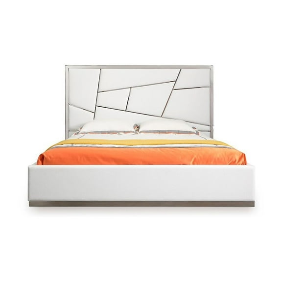 Modrest Chrysler - Queen Modern White Bed
