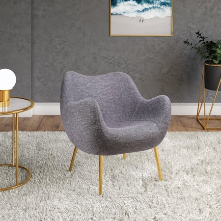 Modrest Cicero Modern Grey Accent Chair