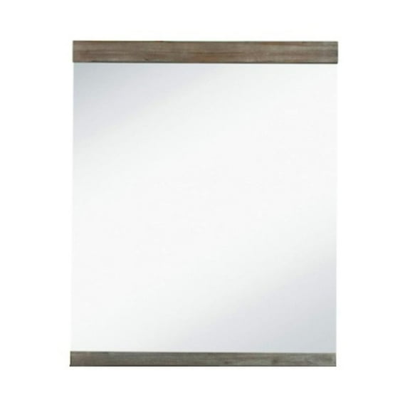 Modrest Daisy Mid-Century Dark Acacia Mirror