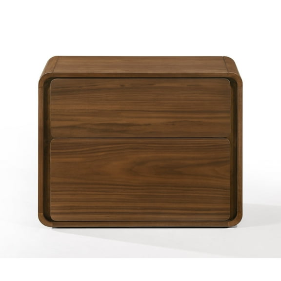 Modrest Dustin Modern Walnut Nightstand