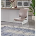 thumbnail image 1 of Modrest Eileen 18.1" Modern Faux Leather Dining Chair in Dark Gray (Set of 2), 1 of 4