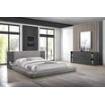 thumbnail image 1 of Modrest Jagger 102x96" Modern Polyester Fabric Eastern King Bed in Gray, 1 of 7