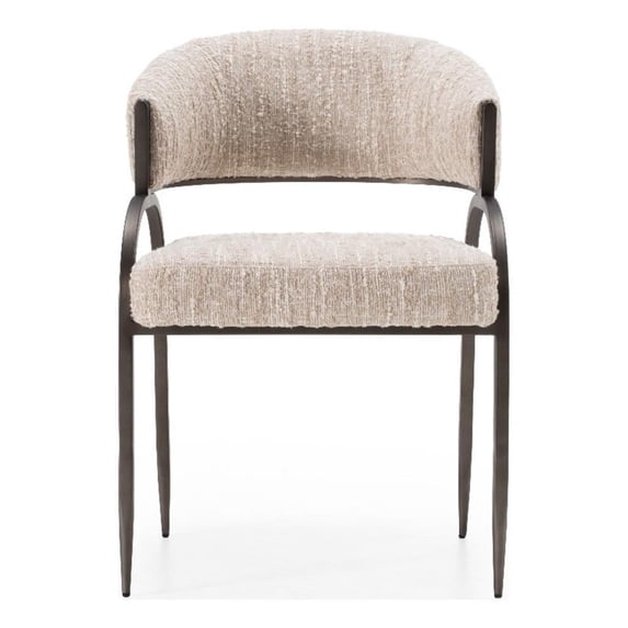 Kobe - Modern Beige Fabric Dining Chair