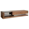 thumbnail image 1 of Modrest Mali Modern MDF Wood TV Stand for TVs up to 79" in Walnut, 1 of 3
