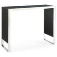 thumbnail image 1 of Modrest Manston Modern MDF Wood & Stainless Steel Bar Table in Black, 1 of 5