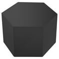 thumbnail image 1 of Modrest Newmont Hexagonal Small MDF Wood Veneer End Table in Elm Gray High Gloss, 1 of 1