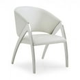 thumbnail image 1 of Modrest Rabia Modern White Leatherette Accent Chair, 1 of 5