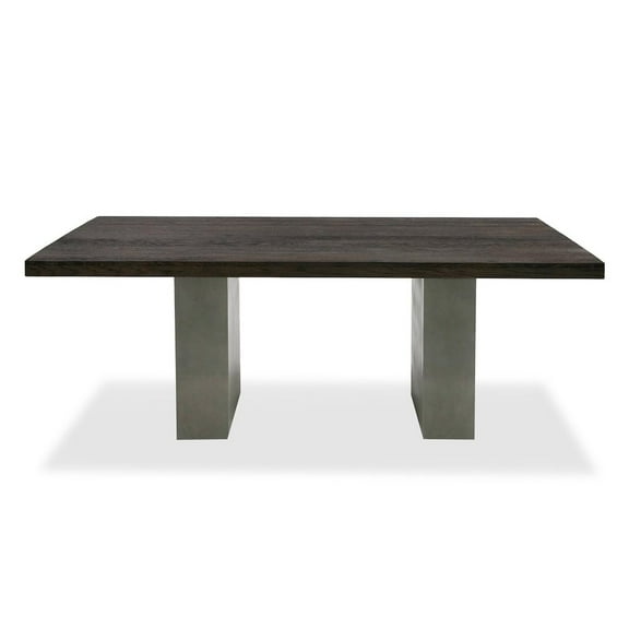 Modrest Renzo Modern Oak & Concrete 79" Dining Table
