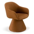 thumbnail image 1 of Risa Modern Rust Fabric Swivel Dining Chair, 1 of 6