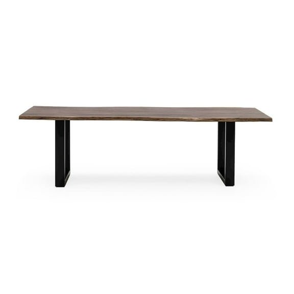 Modrest Taylor 102" Modern Solid Wood Dining Table in Dark Wood