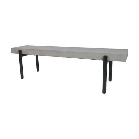 Modrest Timlin - Modern Concrete & Metal Bench