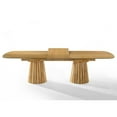thumbnail image 1 of Modrest Truman - Mid-Century Modern Natural Oak Extendable Dining Table, 1 of 5