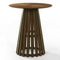 thumbnail image 1 of Modrest Weiss - Mid-Century Modern Walnut Round Bar Table, 1 of 2