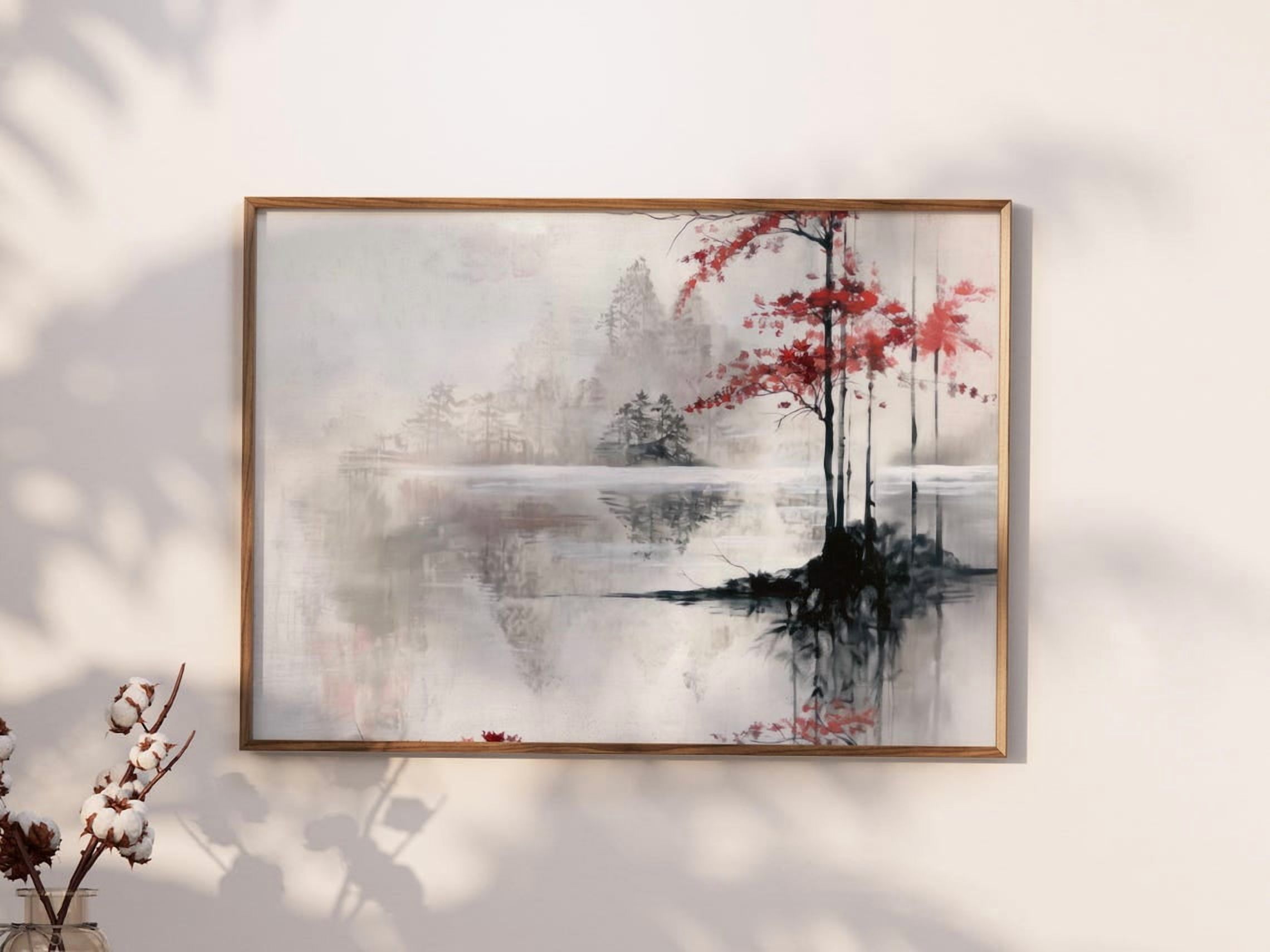 Curated visual reference: Picture Idea: Modroom Abstract Minimal Japandi Wall Print Elegant Japan Inspired