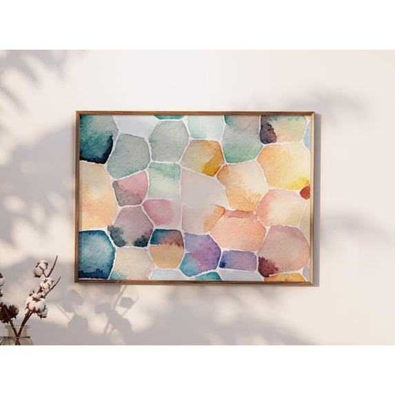 Modroom Abstract Wall Art, Modern Contemporary Print For Peaceful Home Decor Wall Decor, 12x18 UNFRAMED