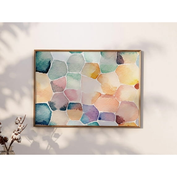 Modroom Abstract Wall Art, Modern Contemporary Print For Peaceful Home Decor Wall Decor, 8x12 UNFRAMED