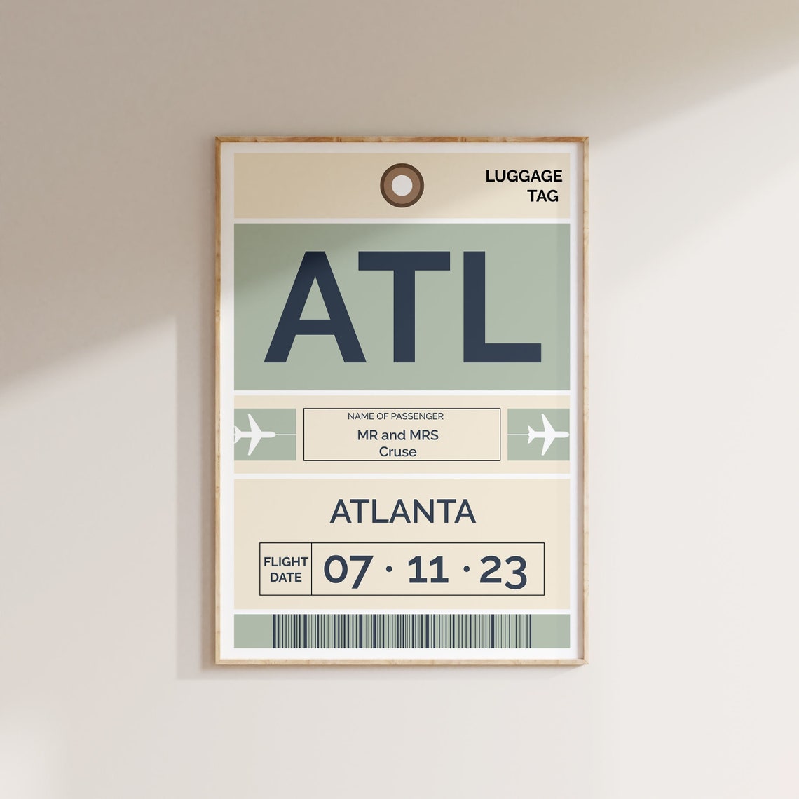Photo inspiration: Fresh Look at Modroom Airport Code Poster Travel Luggage Tag Wall Art Minimalist