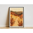 thumbnail image 1 of Modroom Autumn Landscape Posterfall Foliagenature Art Printgoldenrod Fieldpathwayhiking Trailyellow Orange Brownabstract Landscapemodern Art Print, Modern Decor, 24x36 UNFRAMED, 1 of 3