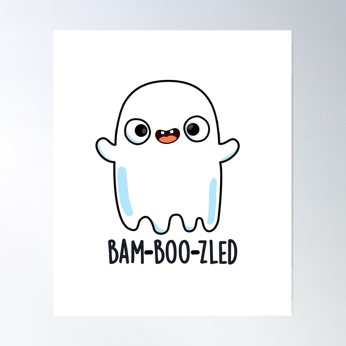 Modroom Bam-Boo-Zled Costume Party Confused Ghost Puns Poster, Modern ...