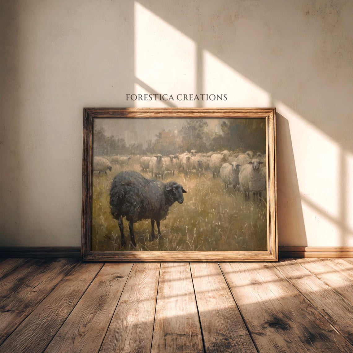 Modroom Black Sheep Poster Rustic Cottagecore Farmhouse Countryside ...