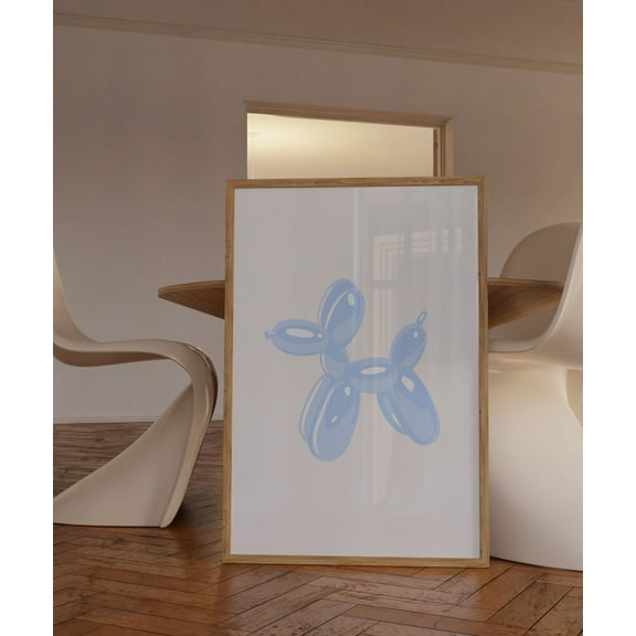 Modroom Blue Wall Art Preppy Room Decor College Dorm Poster Trendy Wall Decor Aesthetic Wall Art Funky Poster Yk2 Wall Art Minimalist Poster Wall Art, Modern Wall Decor, 16x24 UNFRAMED