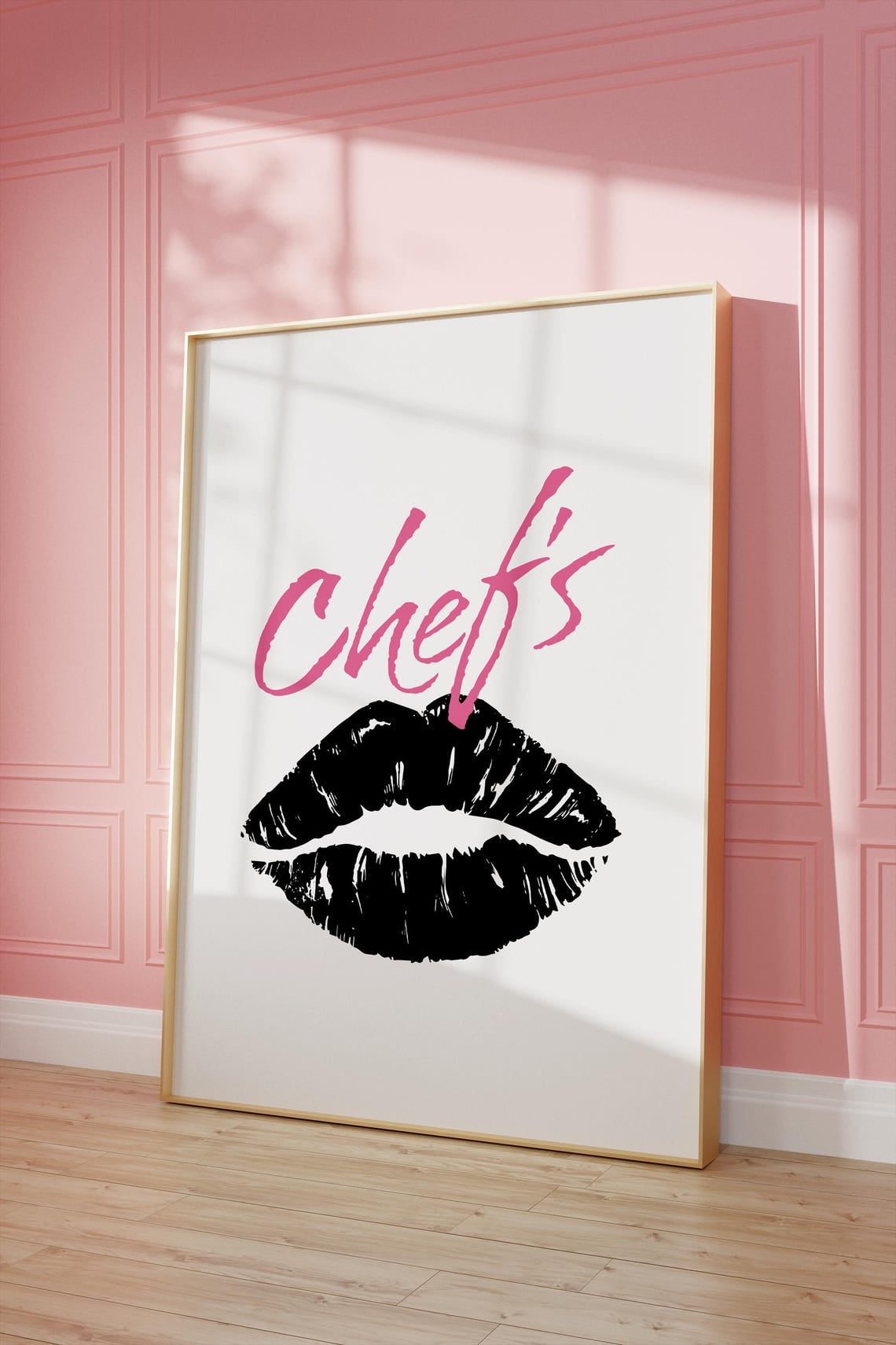 Modroom Chefs Kiss Print, 70S Style Kitchen Print, Funky Kitchen ...