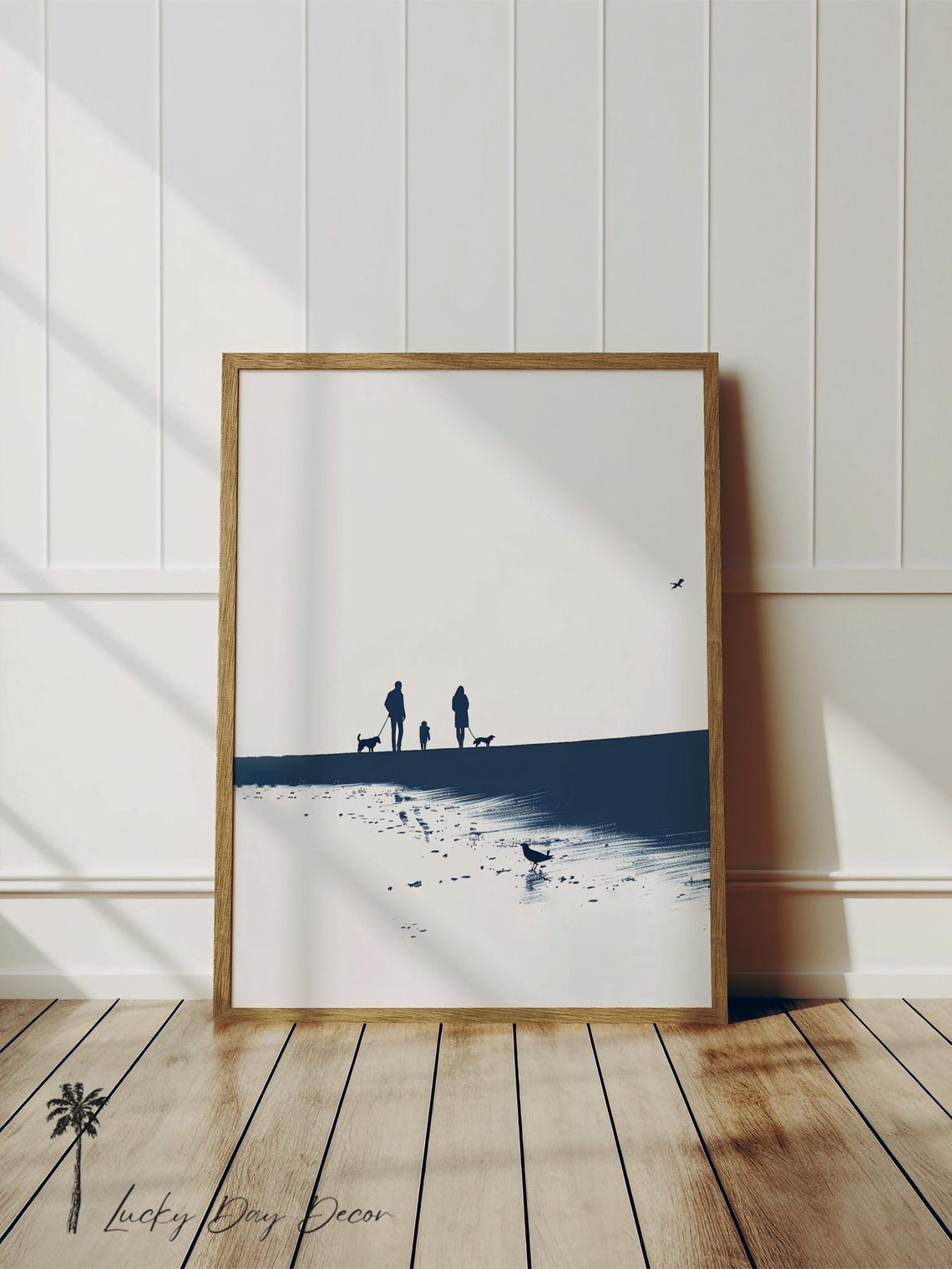 Photo inspiration: Visual Reference: Modroom Coastal Dog Walk Minimalist East Coast Art Coastal Dog