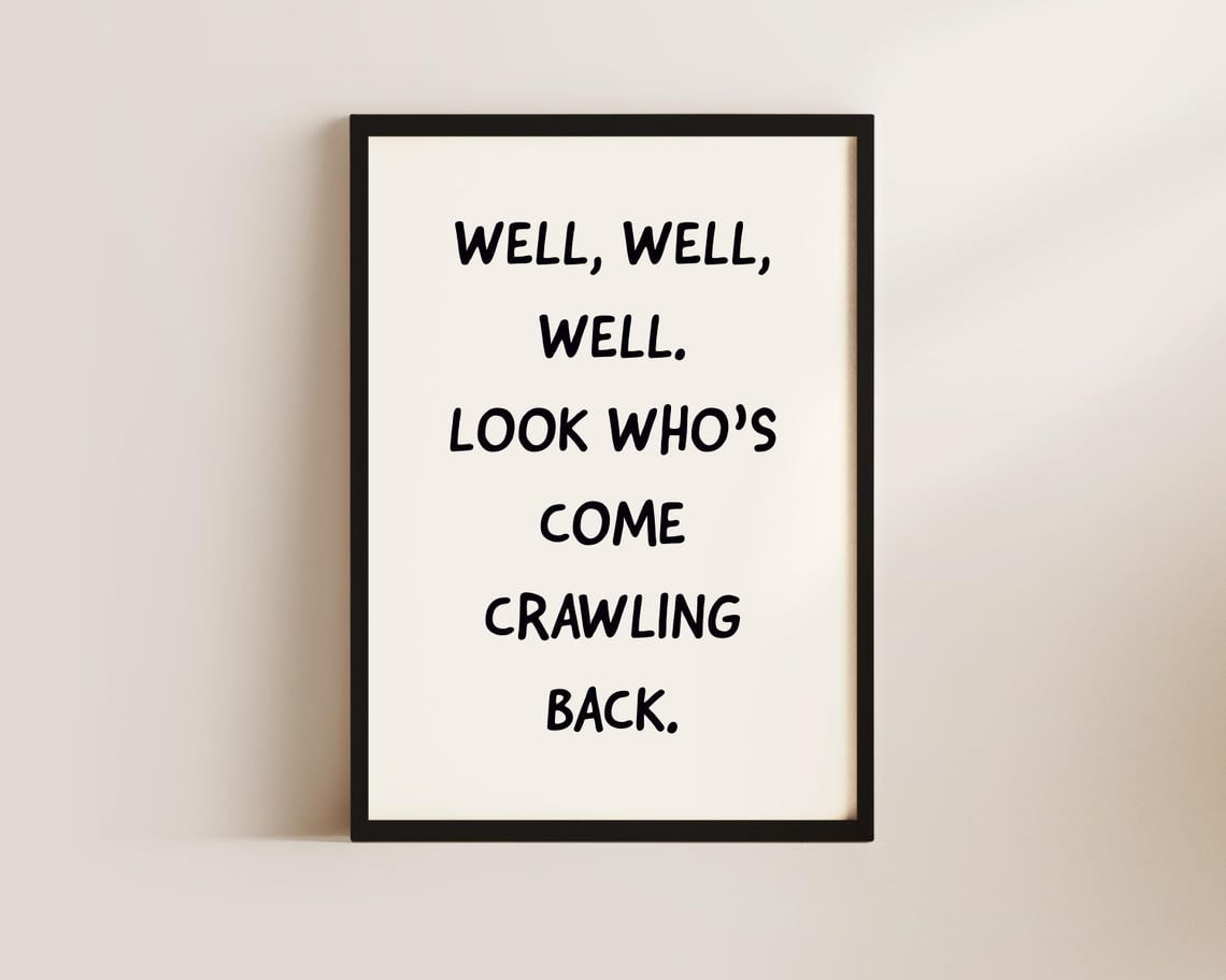 Modroom Come Crawling Back Hallway Print, Home Print, Hallway Decor ...