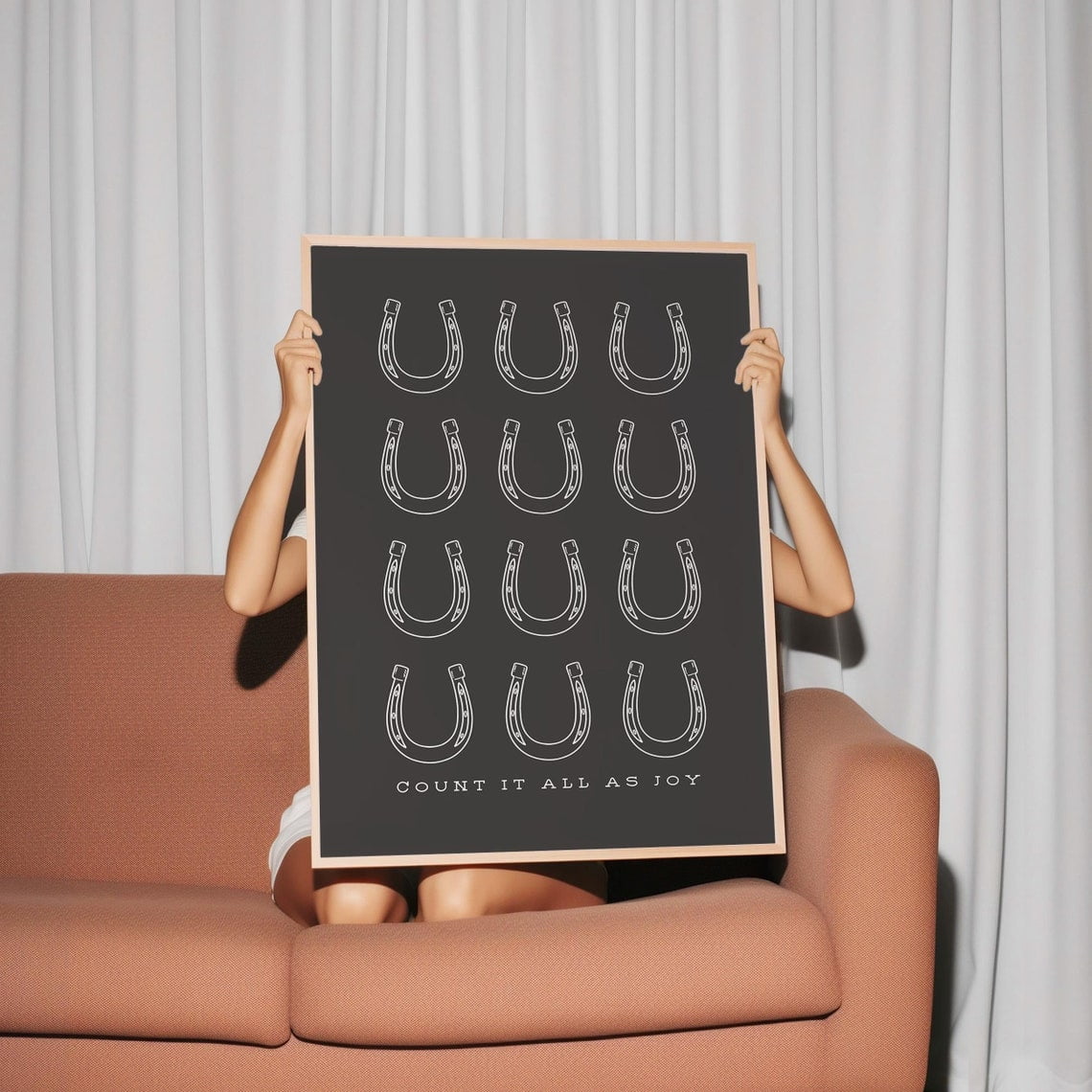 Modroom Count It All As Joy Bible Verse Wall Art, Trendy Christian ...