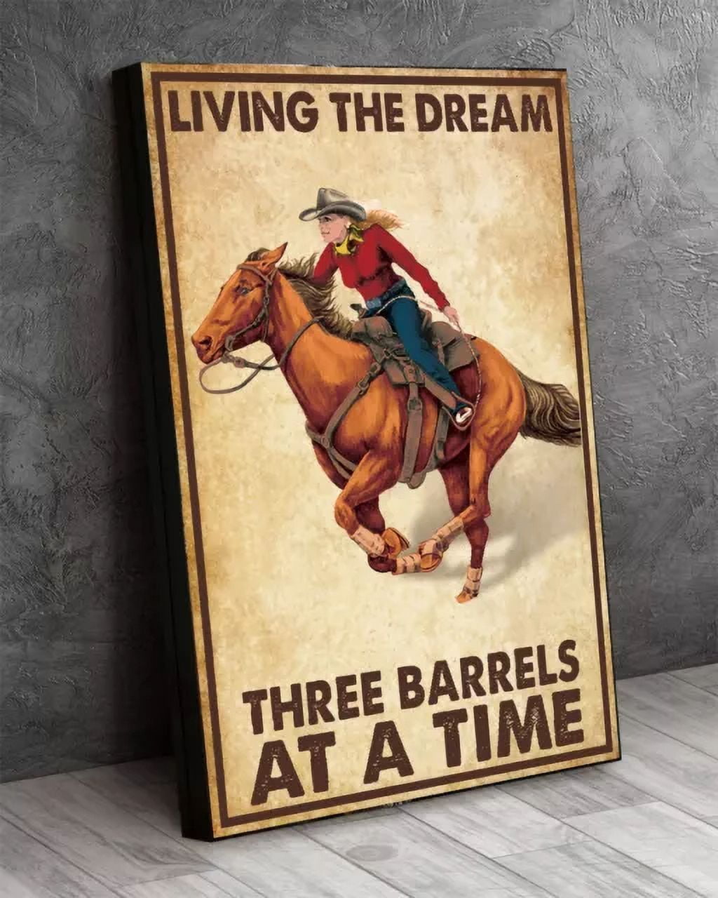 Modroom Cowgirl Living The Dream Three Barrels At Time Rider Horses ...