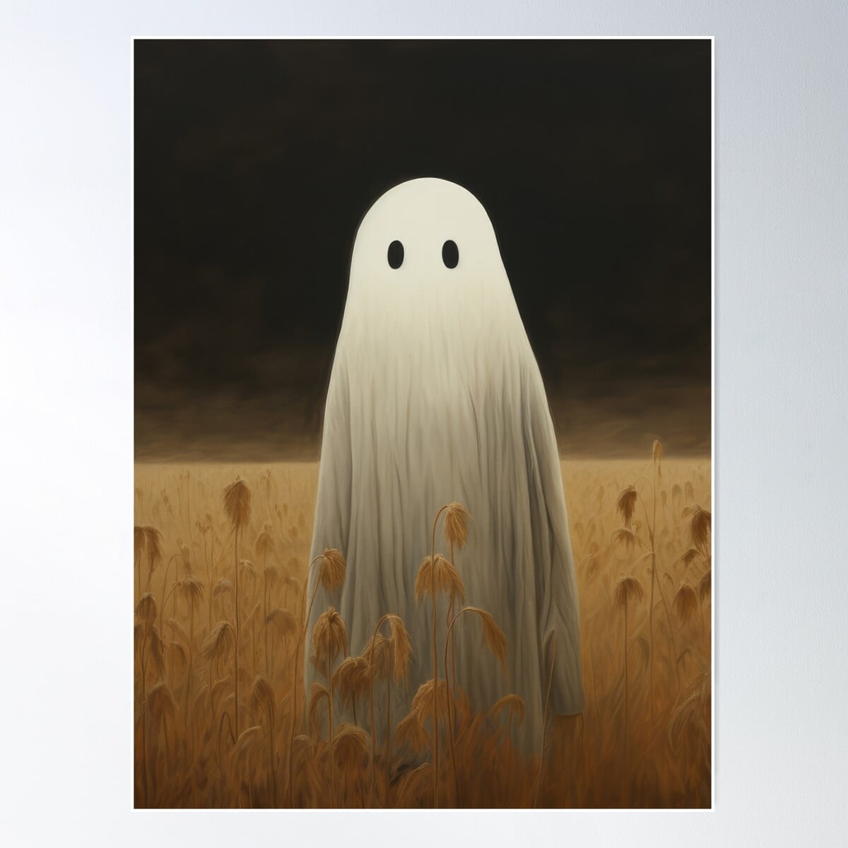 Modroom Dark Cute Ghost In A Field Costume Party Poster, Modern Decor ...