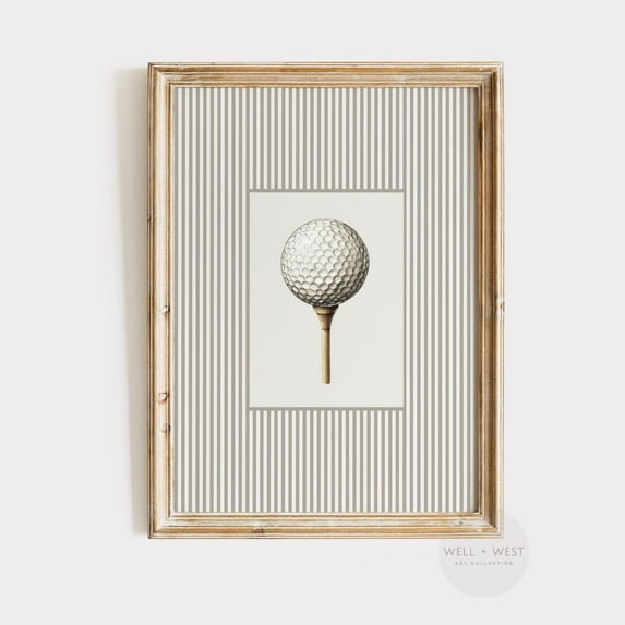 Modroom Golf Ball Poster, Golf Poster, Boys Room, Sports Office Decor, Golf Nursery Art, Golf Lovers Gift, P559, Modern Decor, 12x18 UNFRAMED
