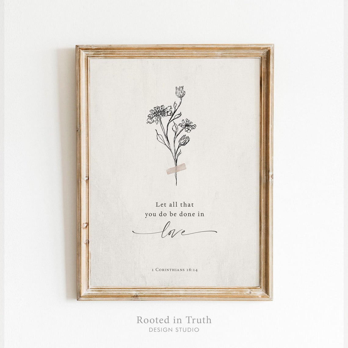 Modroom Let All That You Do Done In Love Scripture Wall Art, Bible ...