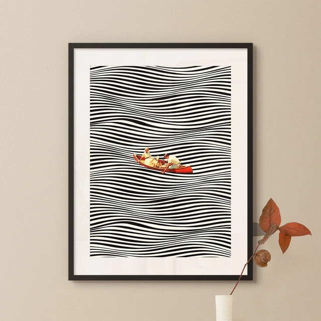 Modroom The Real Boat Ride 2 Trippy Optical Illusion Surreal Vintage ...