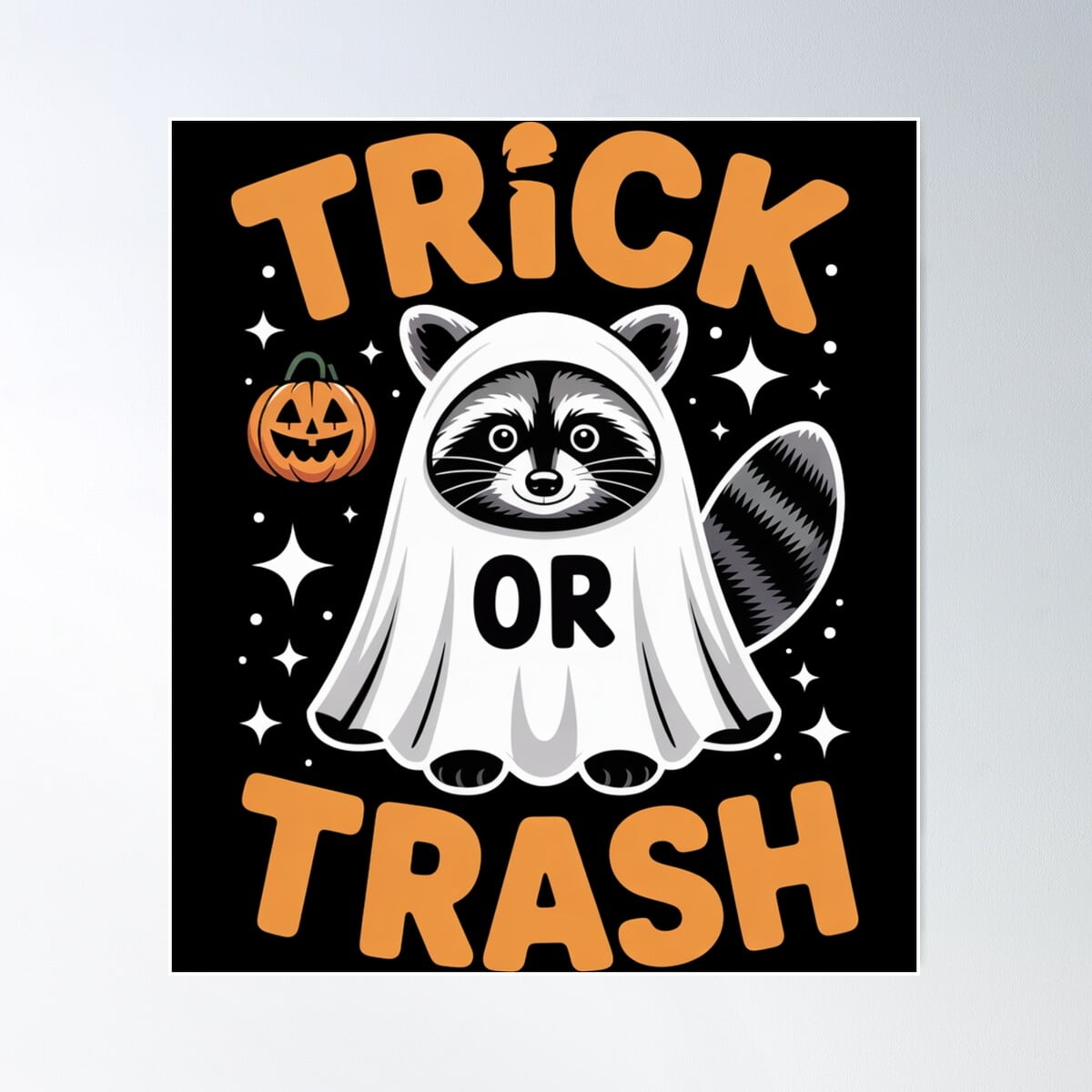 Modroom Trick Or Trash Costume Party Trash Panda Design | Ghost Costume ...