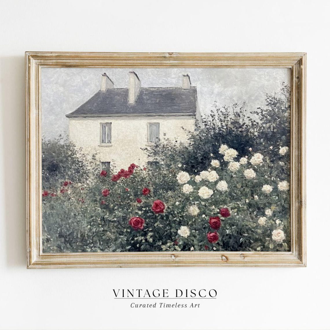 Modroom Vintage Rose Garden Wall Art - French Country Printable ...