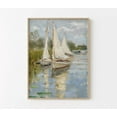 thumbnail image 1 of Modroom Vintage Sailboat Lake House Wall Art | Nautical Art Print | Spl4, Modern Wall Art Decor, 8x12 UNFRAMED, 1 of 3