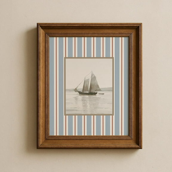 Modroom Vintage Sailboat Print, Coastal Grandma Art, Nancy Meyers Inspired Wall Decor, Vintage Nautical Nursery Decor, Summer Lake House Wall Art Wall Art, Modern Wall Decor, 24x36 UNFRAMED