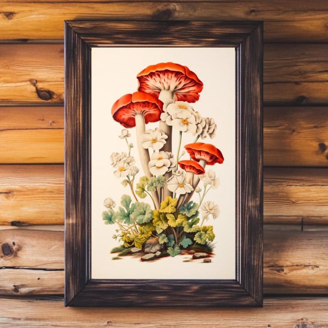 Vintage Mushroom Wall Decor