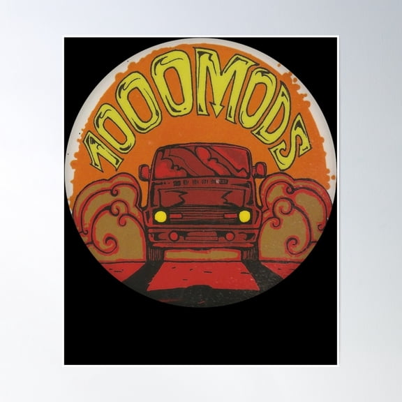Mods Super Van Poster Wall Art, Modern Wall Decor, 8x12 UNFRAMED
