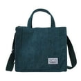 thumbnail image 1 of Modstep Corduroy Tote Bag for Women Versatile Small Crossbody Shoulder Bag Square Handbag College Mini Travel Purses Green, 1 of 6