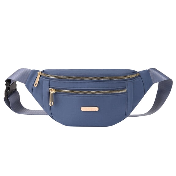 Modstep Fanny Pack for Women Crossbody Sling Backpack for Men Hiking Running Waist Bag Students Chest Purse for Vacation Blue