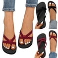 thumbnail image 1 of Modstep Flip Flops for Women with Arch Support Yoga Mat Comfortable Sandals Summer Beach Thong Slippers Memory Foam Slip on Slides Black 8, 1 of 7