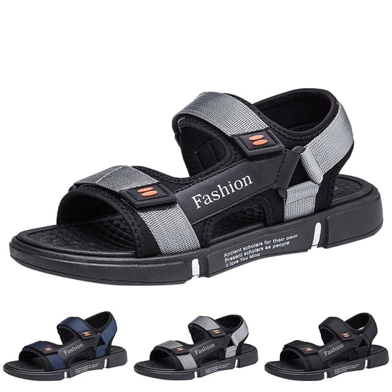 Modstep Men's Sandals Hiking Sports Slide Shoes with Arch Support Summer Open Toe Athletic Sandal Camping Outdoor Walking Shoes Blue 8