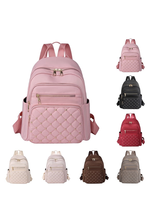 Mini Backpack Purse for Women Nylon Hiking Anti Theft Daypack Waterproof Fashion College Bookbag with Top Handle